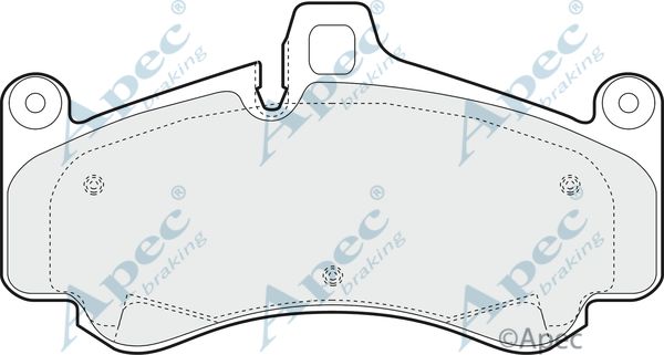 APEC BRAKING Piduriklotsi komplekt,ketaspidur PAD1408